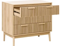 3 skuffers commode LYNWOOD Lysebrun