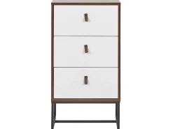 3 skuffers commode NUEVA Mørkebrun/hvid