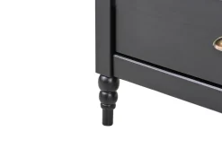 5 skuffers commode SHILLINGTON Fyretræ Sort