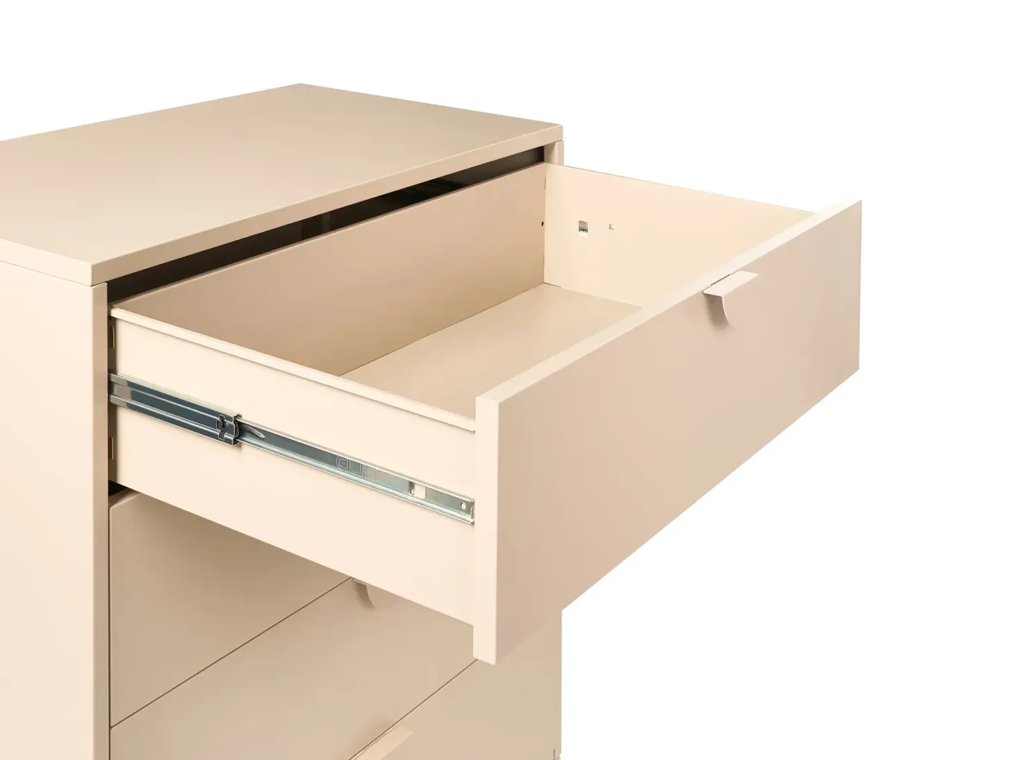4 skuffers kommode ARDURA Metal Beige