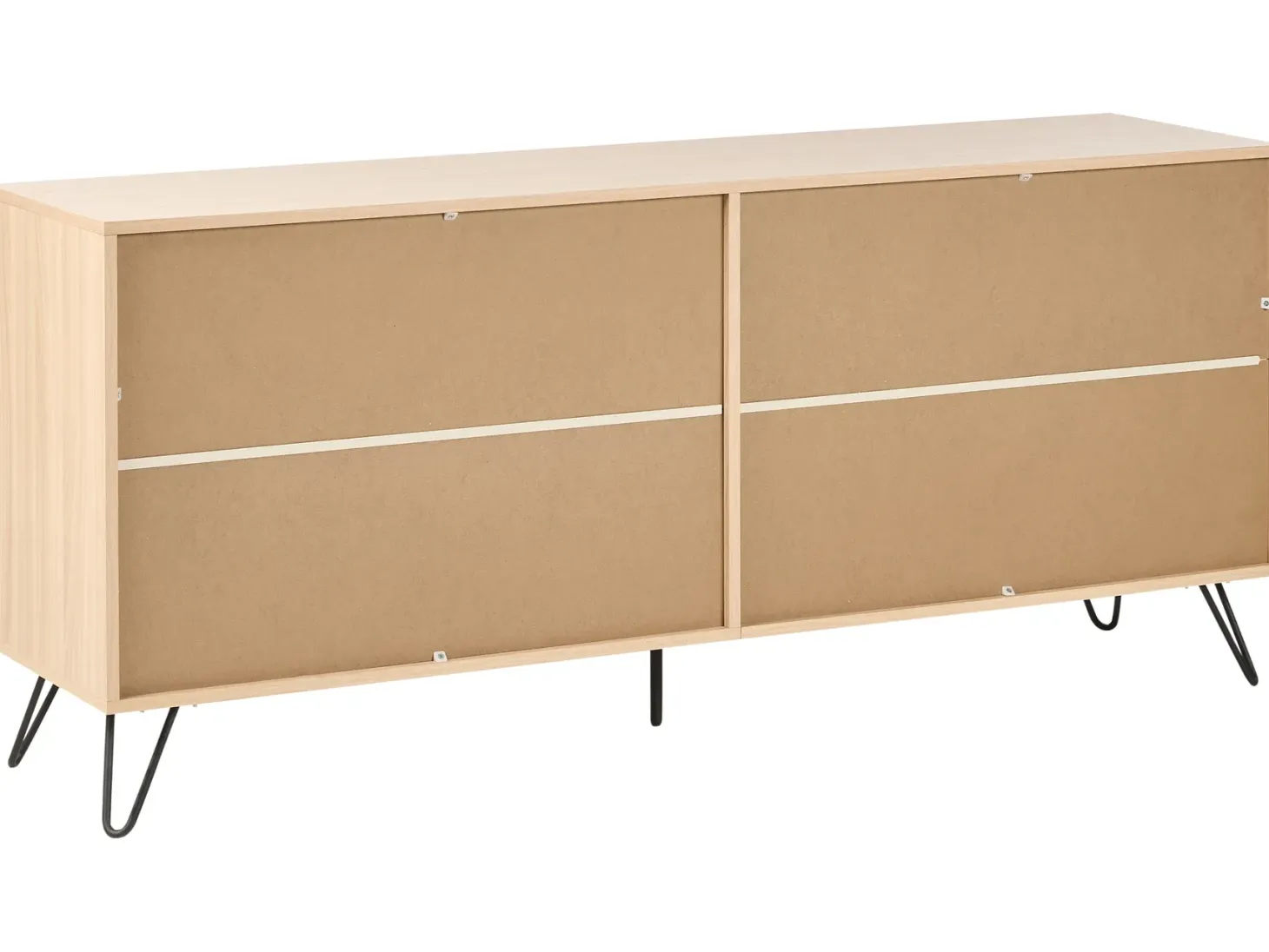 6 skuffers kommode CARDIGAN Lysebrun