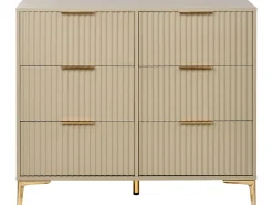 6 skuffers kommode WALCOTT Beige