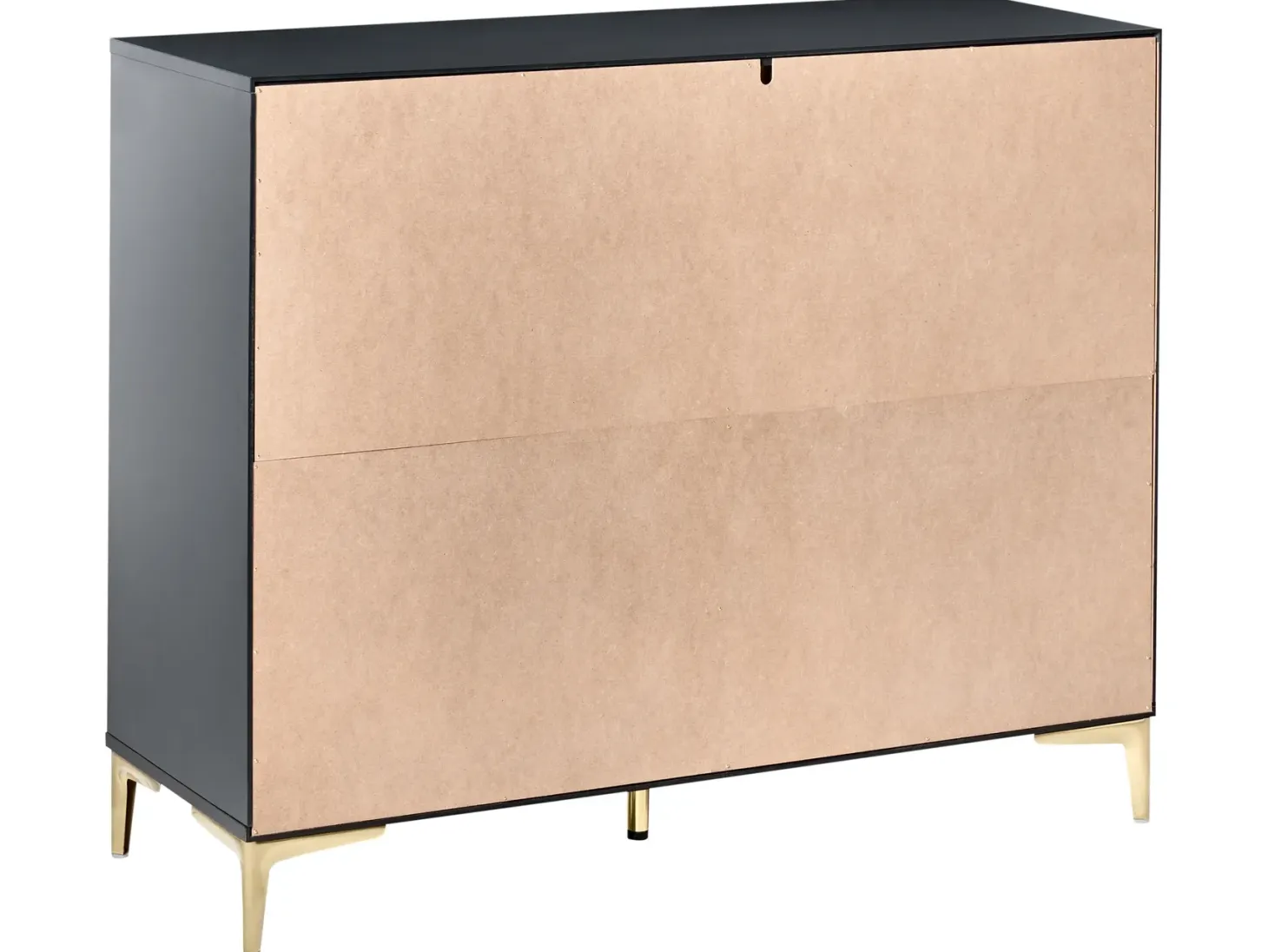 6 skuffers kommode WALCOTT Sort