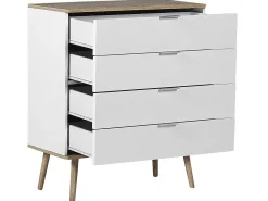 4 skuffers kommode WALPI Hvid