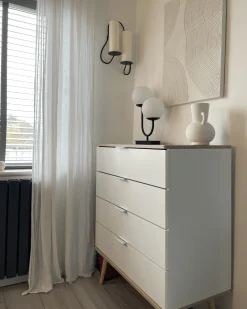 4 skuffers kommode WALPI Hvid