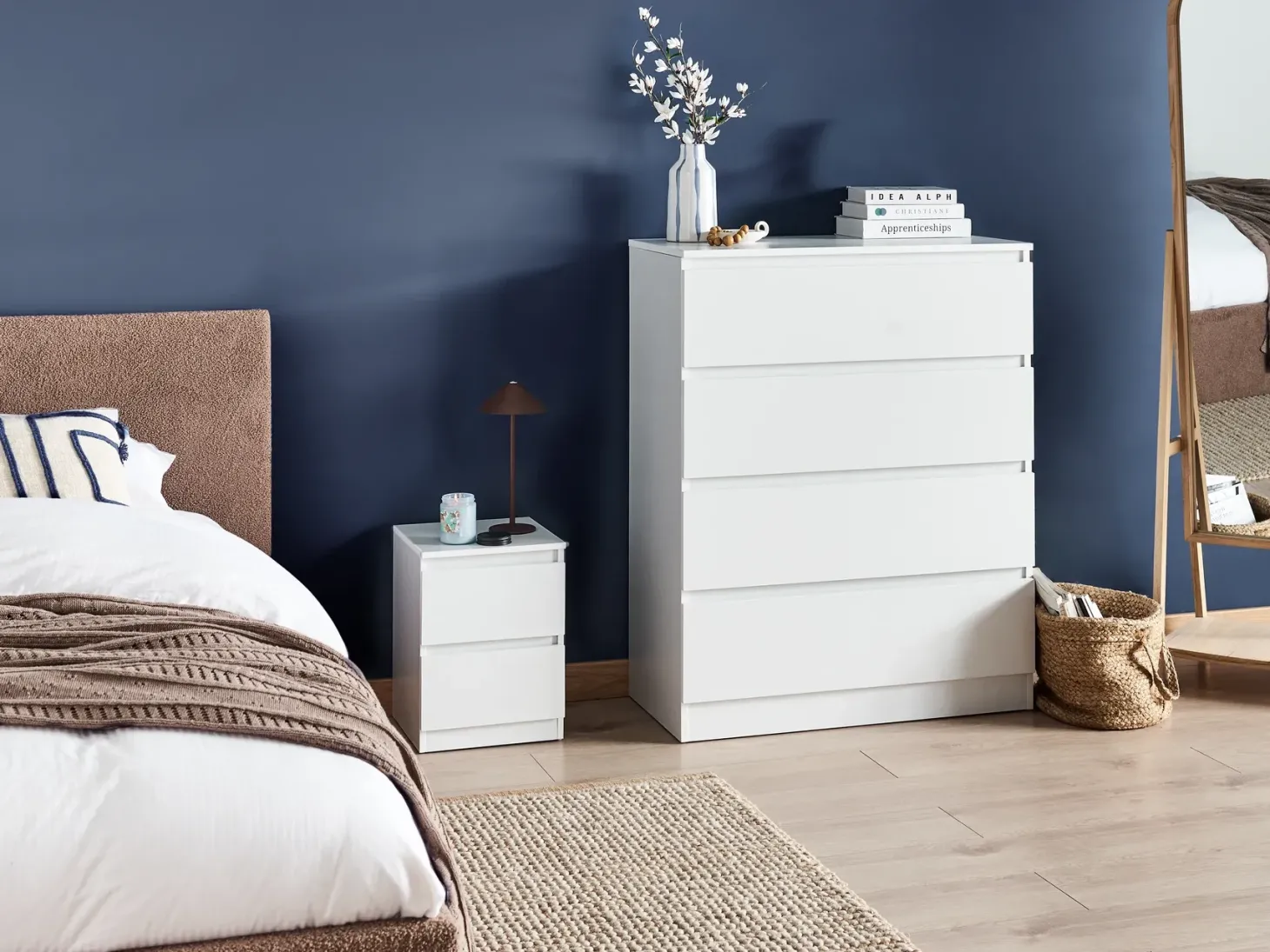 4 skuffers kommode WINNIPEG Hvid