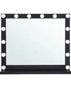 Sminkebord med spejl LED BEAUVOIR Sort