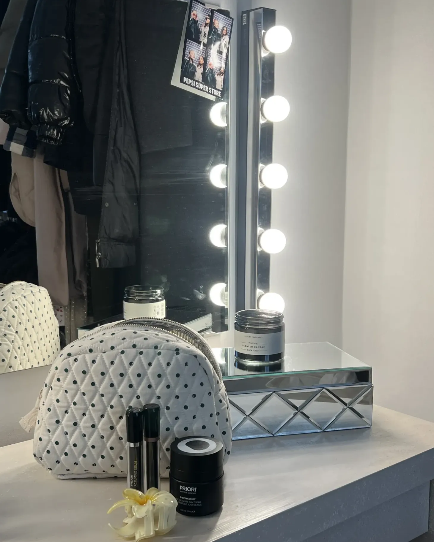 Smykkeskrin GORRON Glas Spejlet sølv