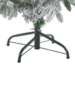 Sneklædt juletræ BASSIE 210 cm Hvid