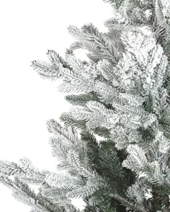 Sneklædt juletræ BRISCO 210 cm Hvid
