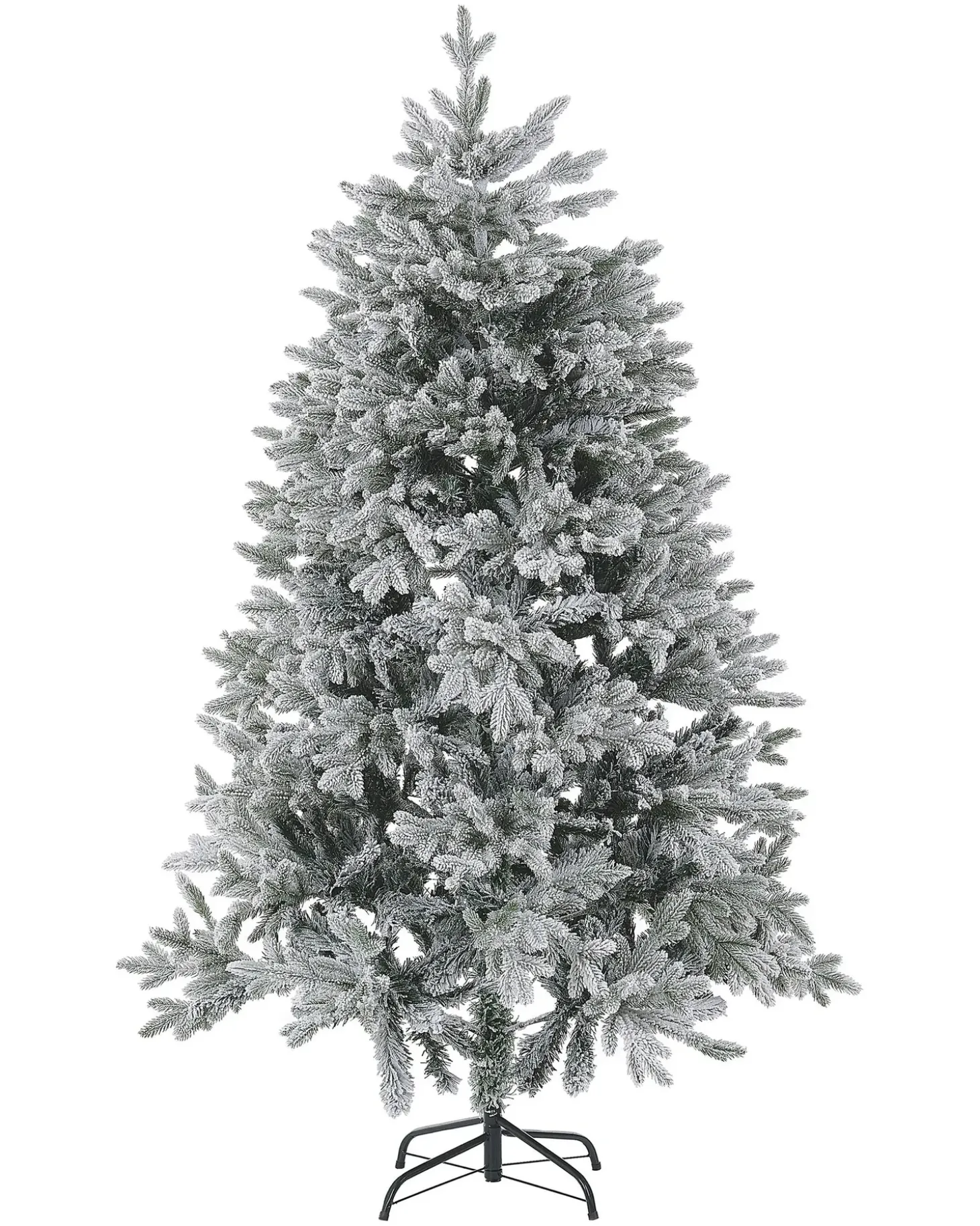 Sneklædt juletræ FORAKER 180 cm Hvid