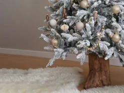 Sneklædt juletræ FORAKER 180 cm Hvid