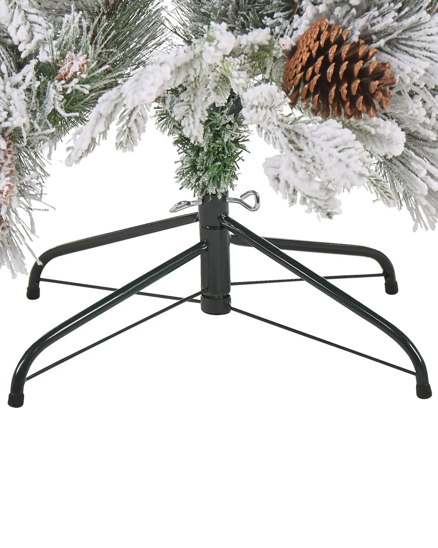 Sneklædt juletræ MASALA 180 cm Hvid