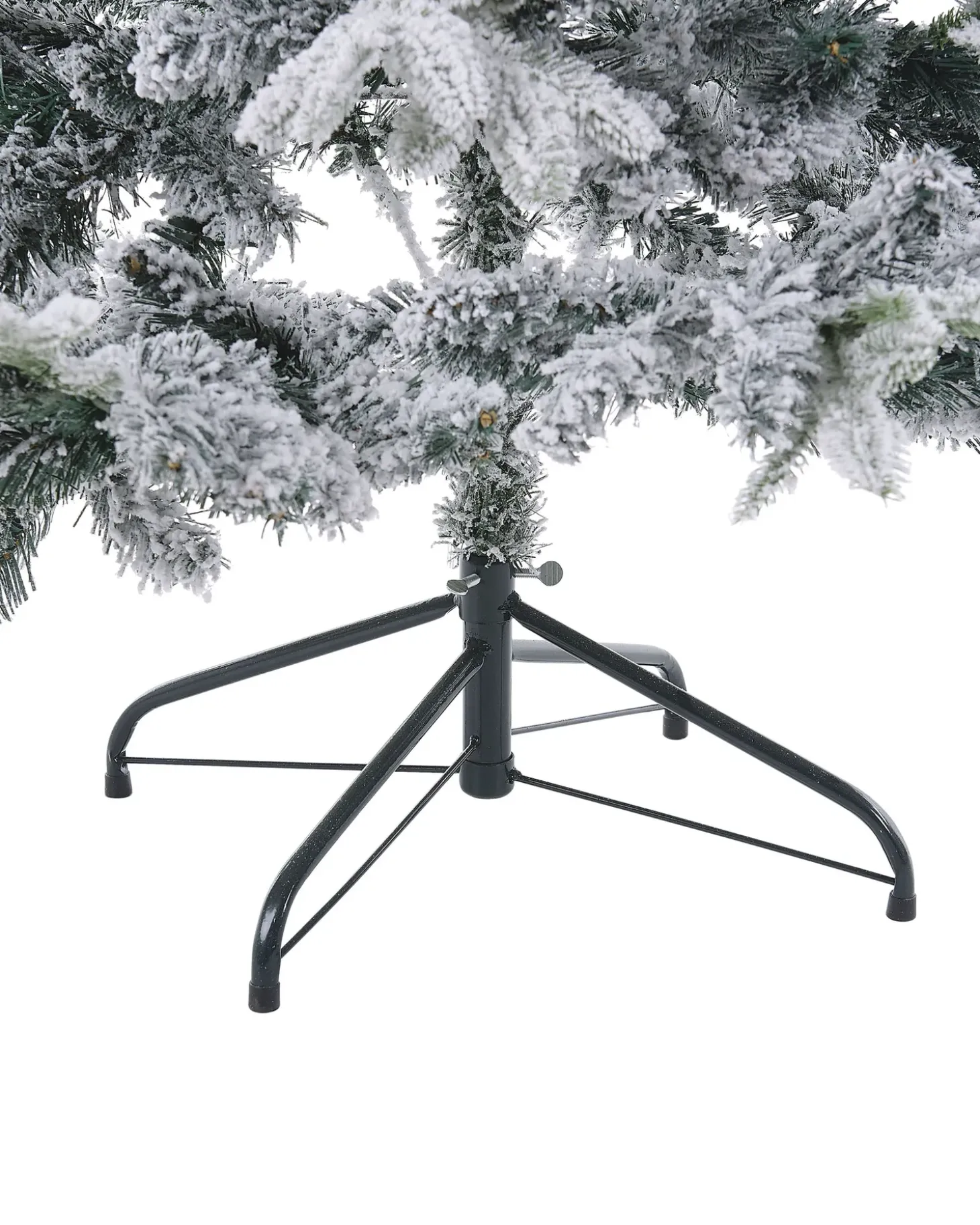 Sneklædt juletræ TOMICHI 210 cm Hvid