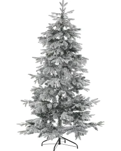Sneklædt juletræ TOMICHI 210 cm Hvid