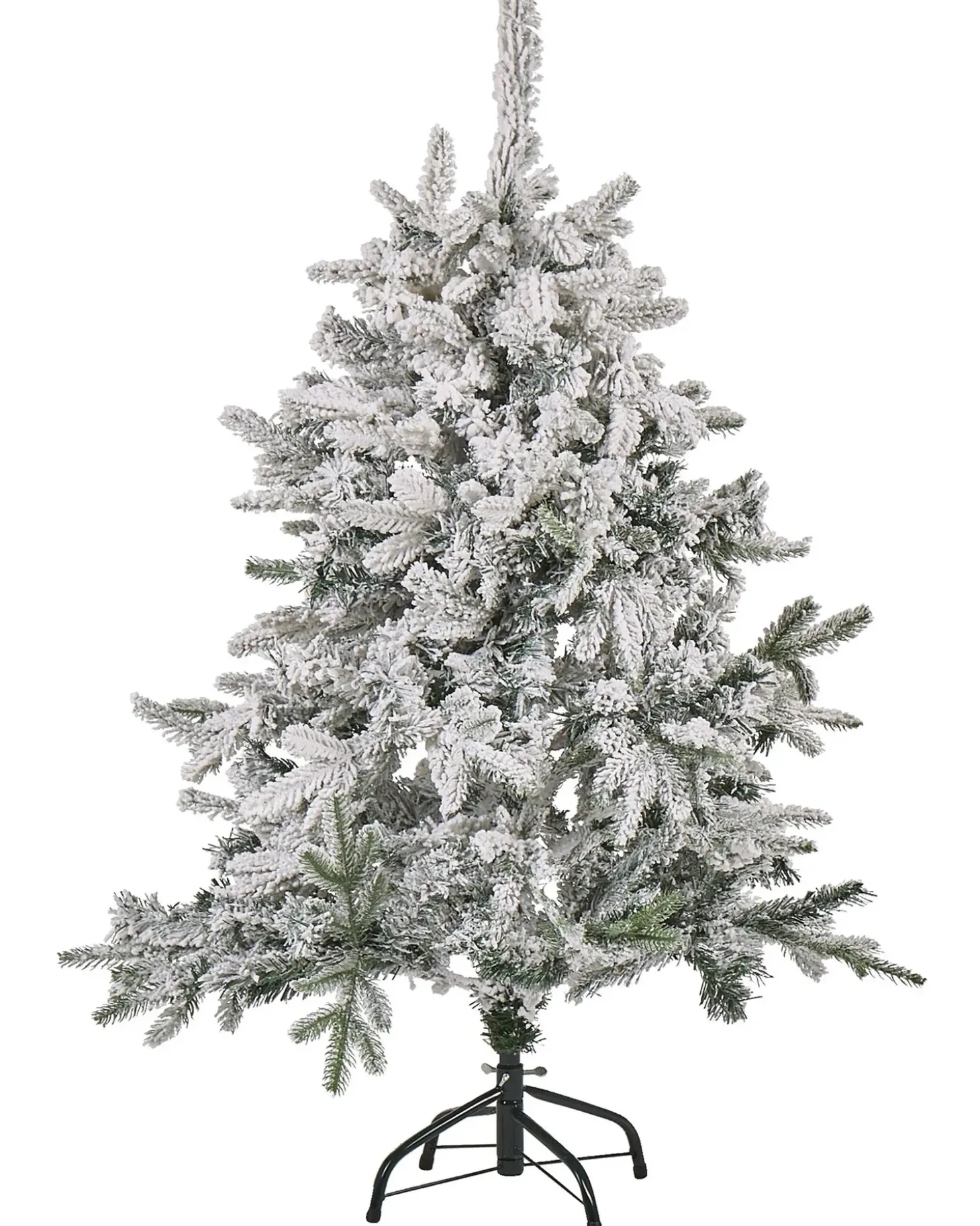 Sneklædt juletræ TOMICHI 120 cm Hvid