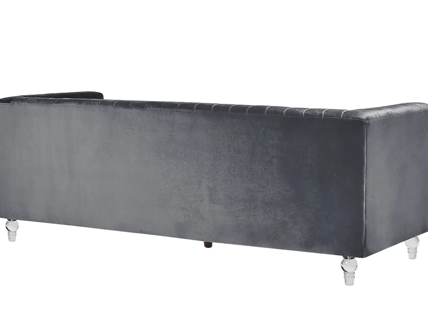 Sofa 3 personers ARVIKA Velour Mørkegrå