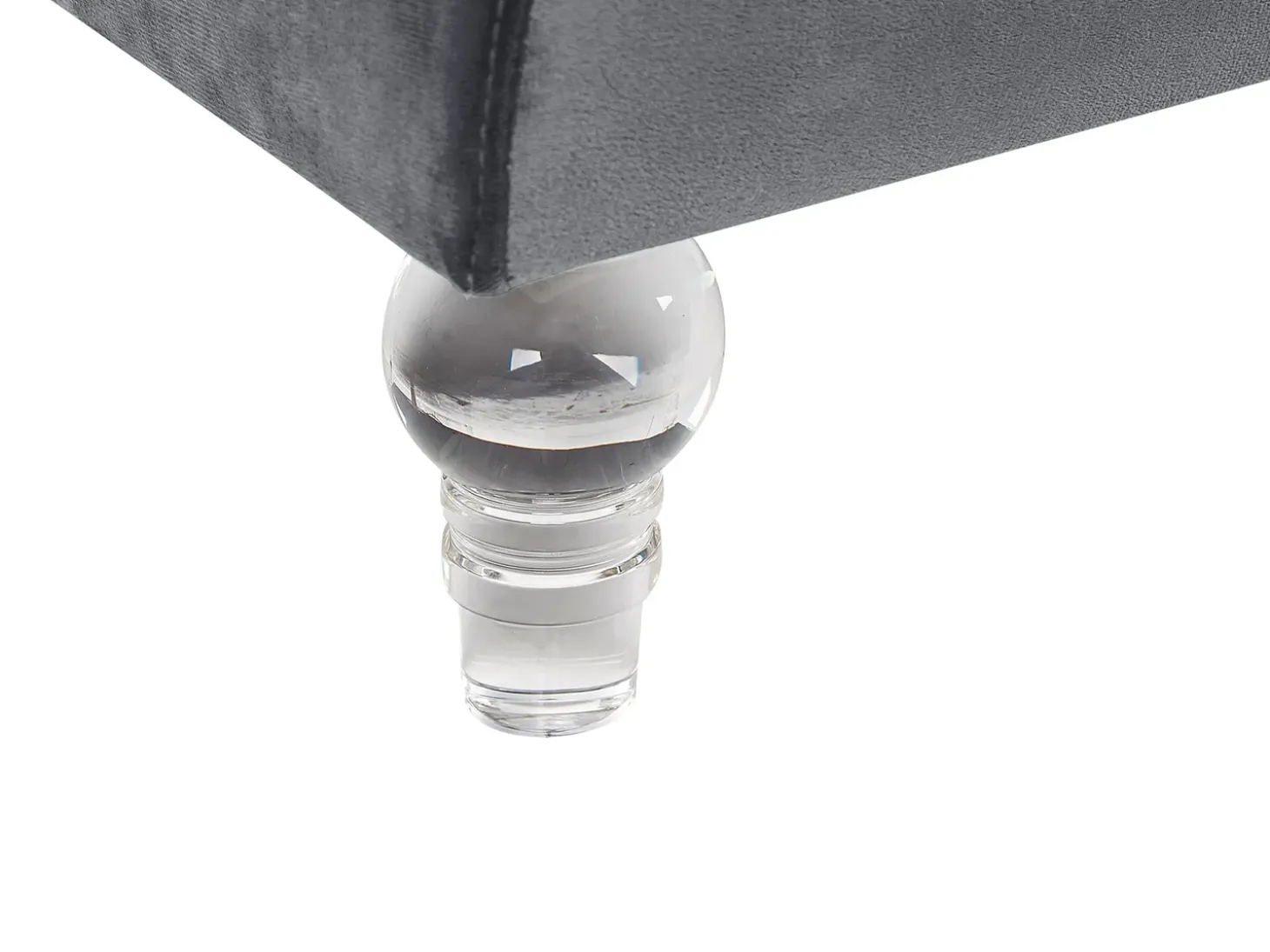 Sofa 3 personers ARVIKA Velour Mørkegrå