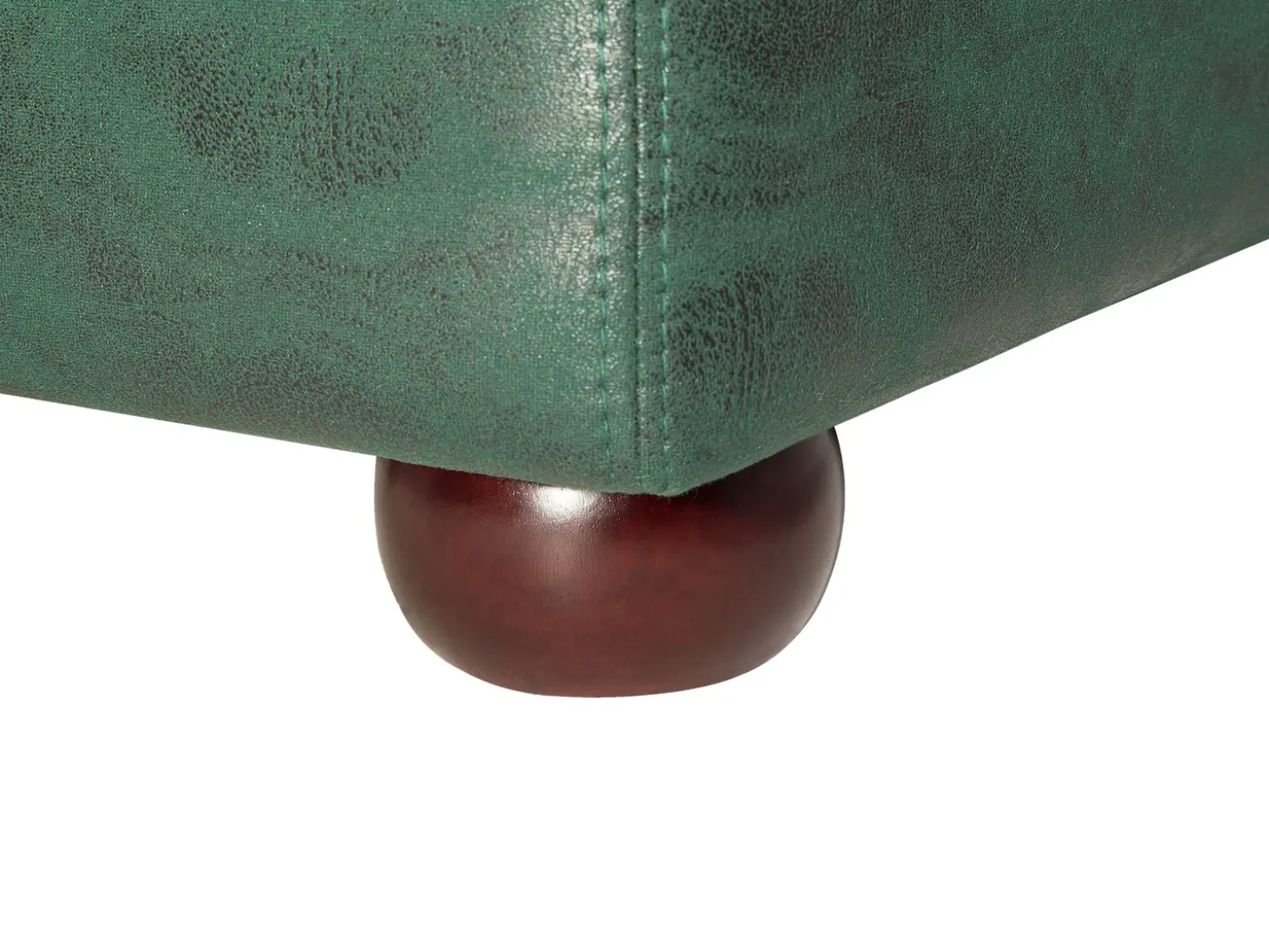 Sofa 3 personers CHESTERFIELD Kunstlæder Grøn
