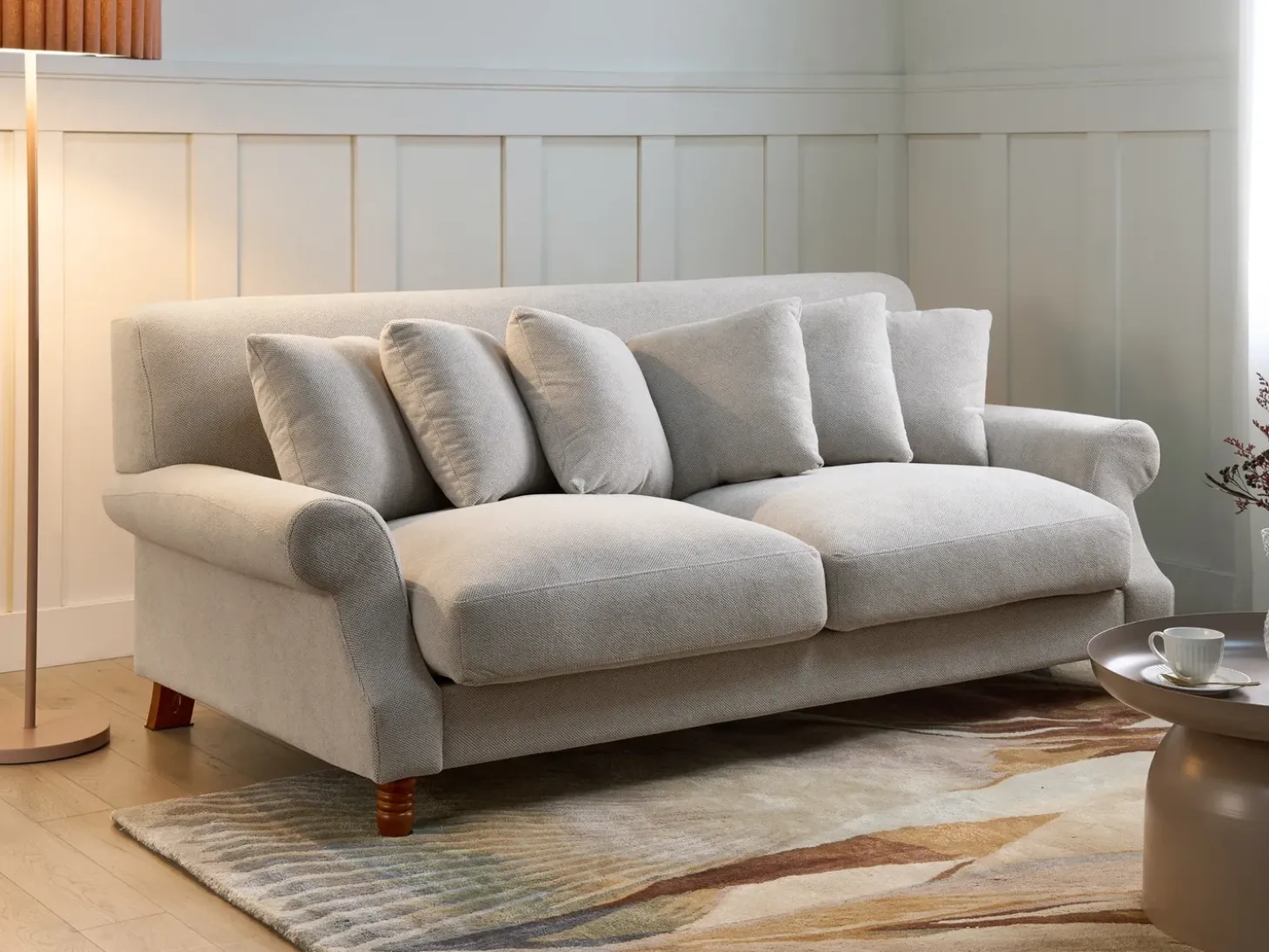 Sofa 2 personers EIKE Cremehvid