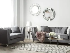 Sofa 2 personers GAULA Velour Grå