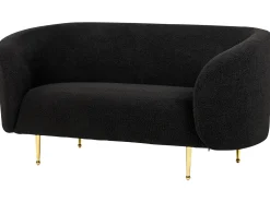 Sofa 2 personers LOEN Boucle Sort