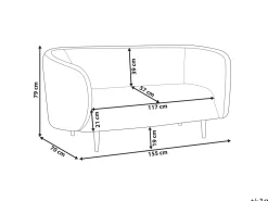 Sofa 2 personers LOEN Lys Beige