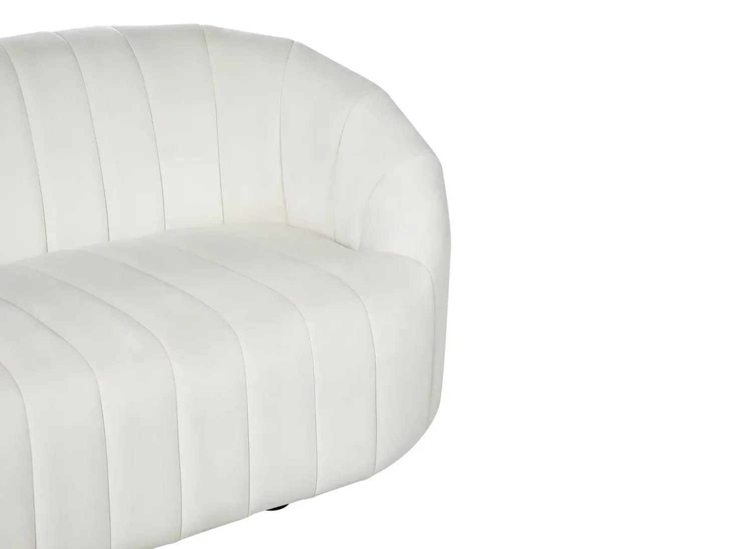 Sofa 2 personers MALUNG Velour Cremehvid