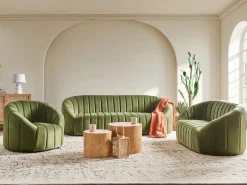 Sofa 2 personers MALUNG Velour Mørkegrøn