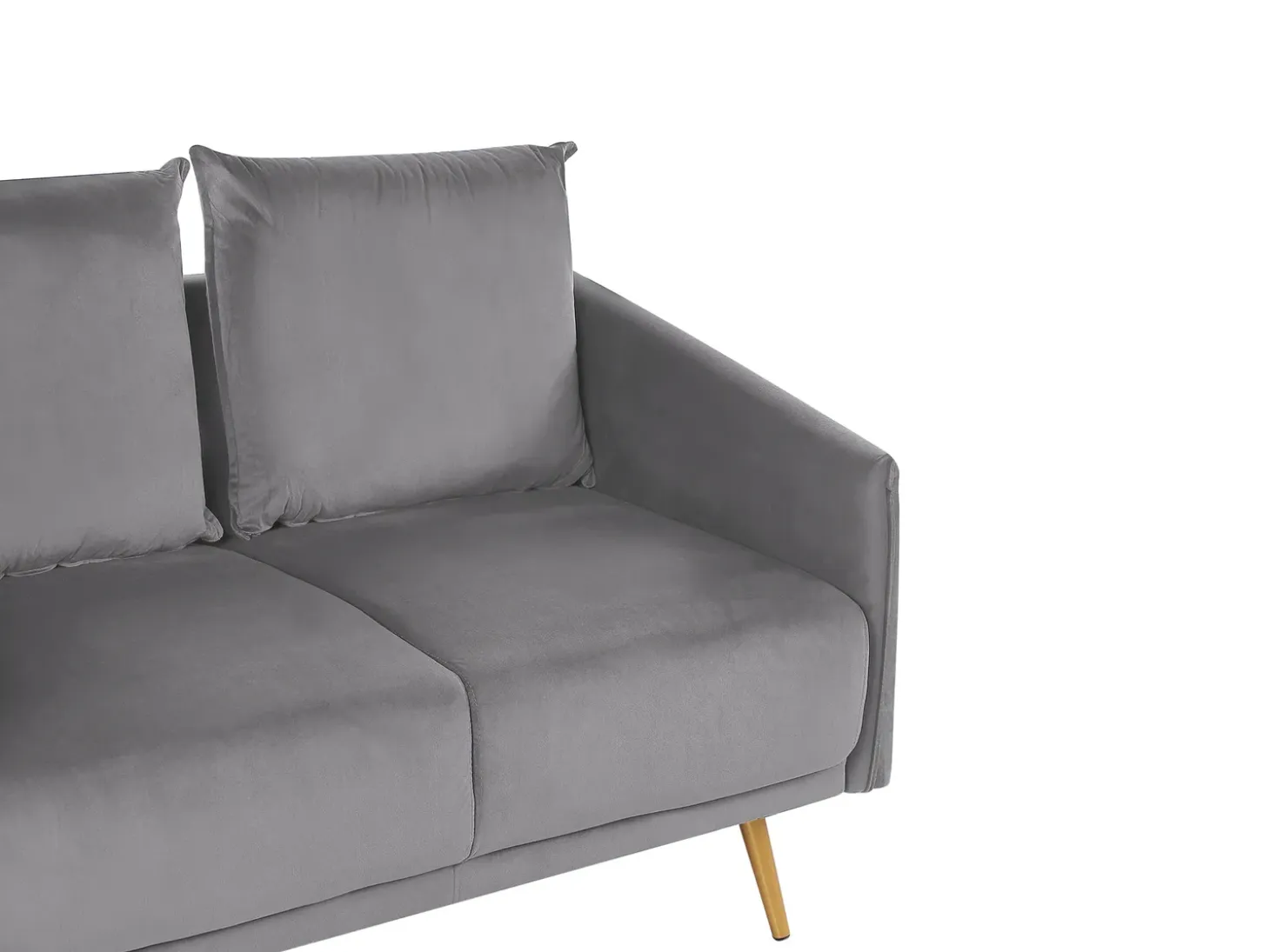 Sofa 2 personers MAURA Velour Grå