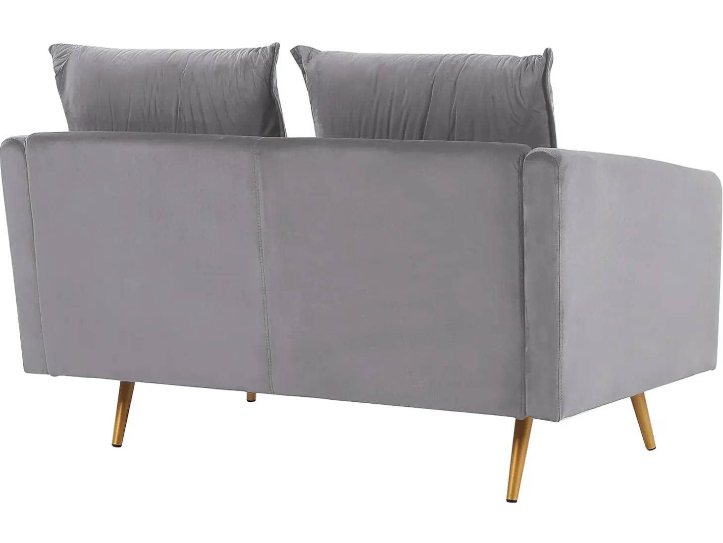 Sofa 2 personers MAURA Velour Grå