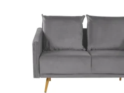 Sofa 2 personers MAURA Velour Grå