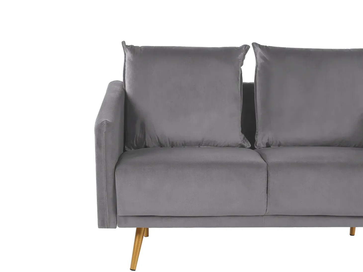 Sofa 2 personers MAURA Velour Grå