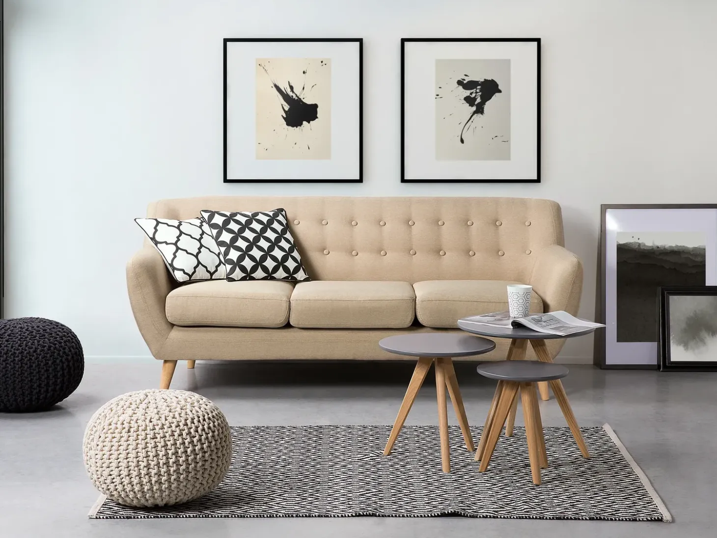 Sofa 3 personers MOTALA Beige