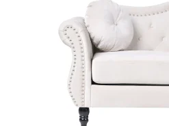 Sofa 2 personers SKIEN Velour Lys Beige