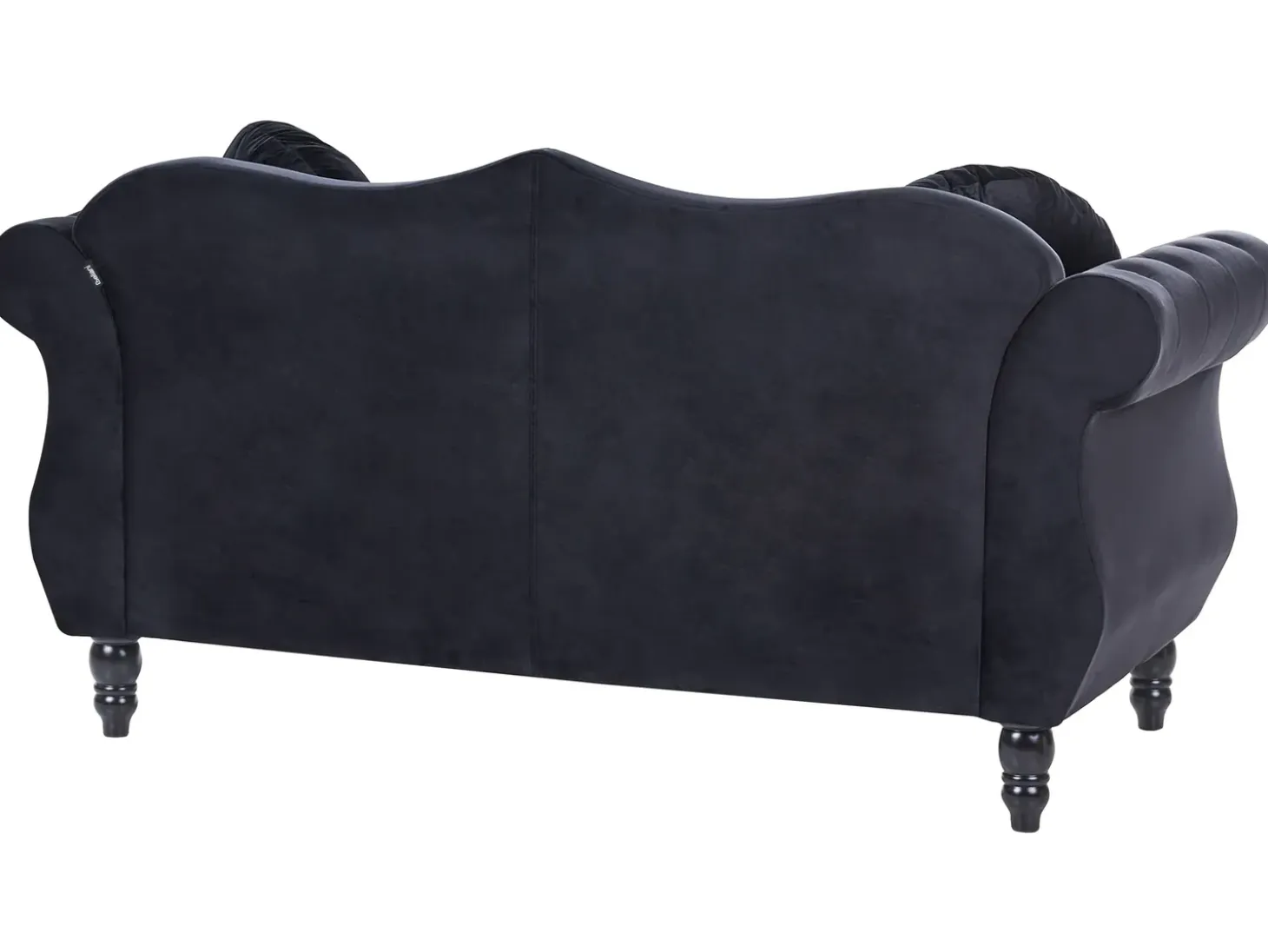Sofa 2 personers SKIEN Velour Sort