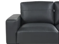Sofa 2 personers SOVIK Kunstlæder Sort