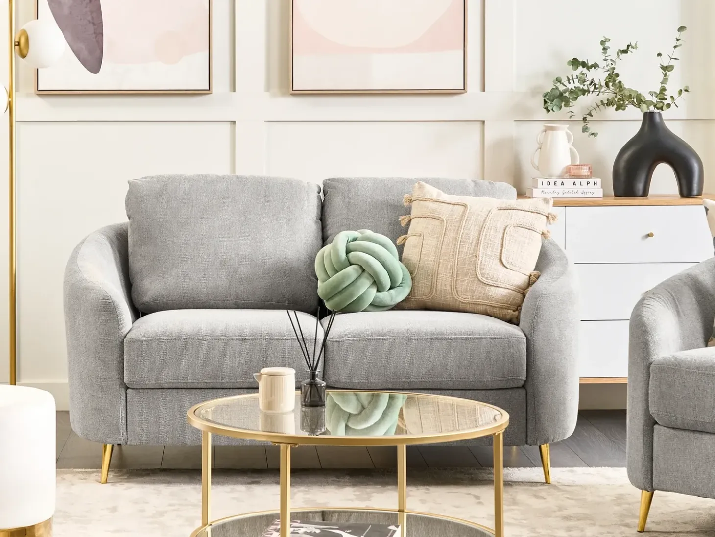 Sofa 2 personers TROSA Lysegrå