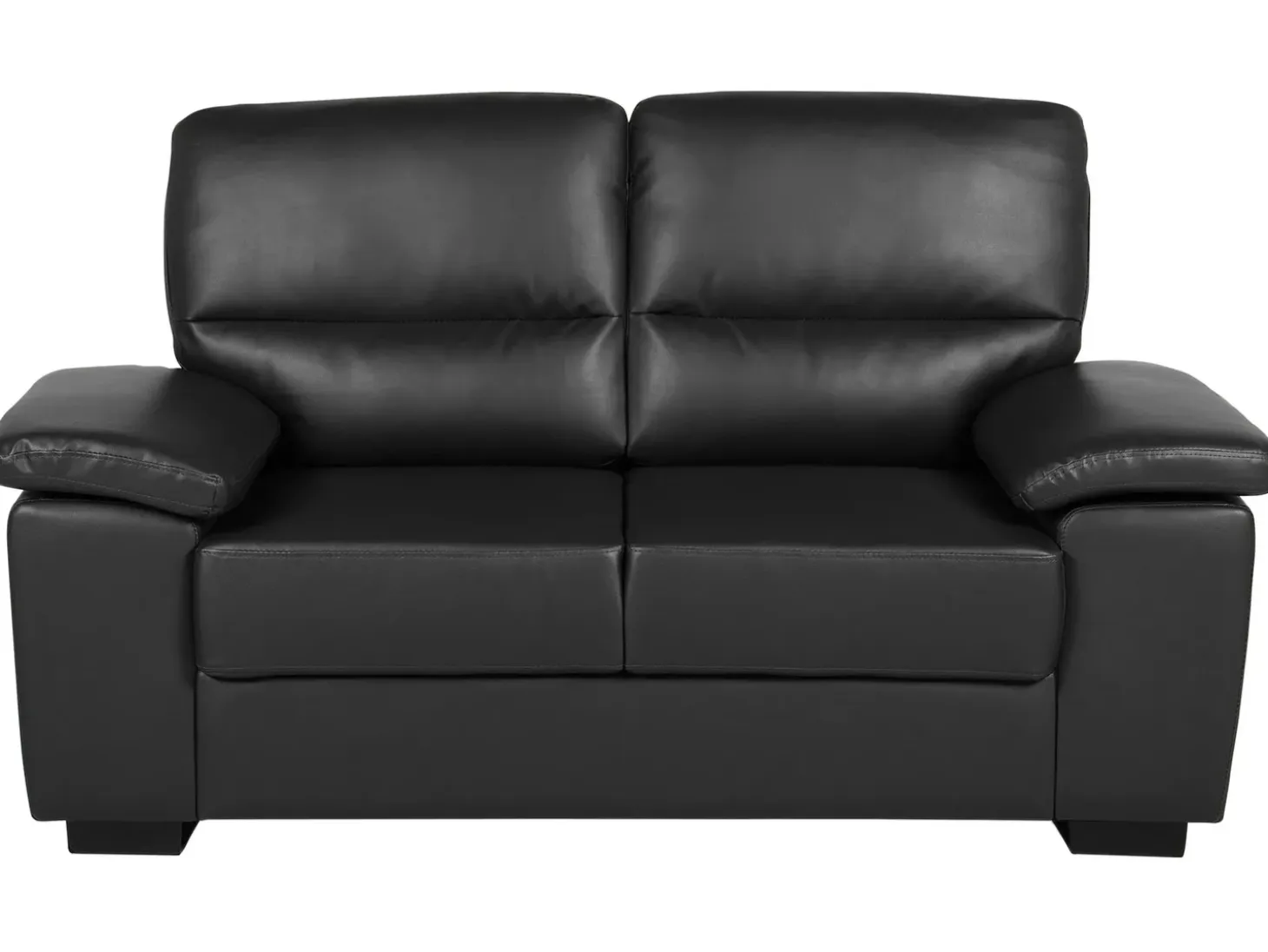Sofa 2 personers VOGAR Kunstlæder Sort