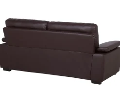 Sofa 3 personers VOGAR Kunstlæder Mørkebrun