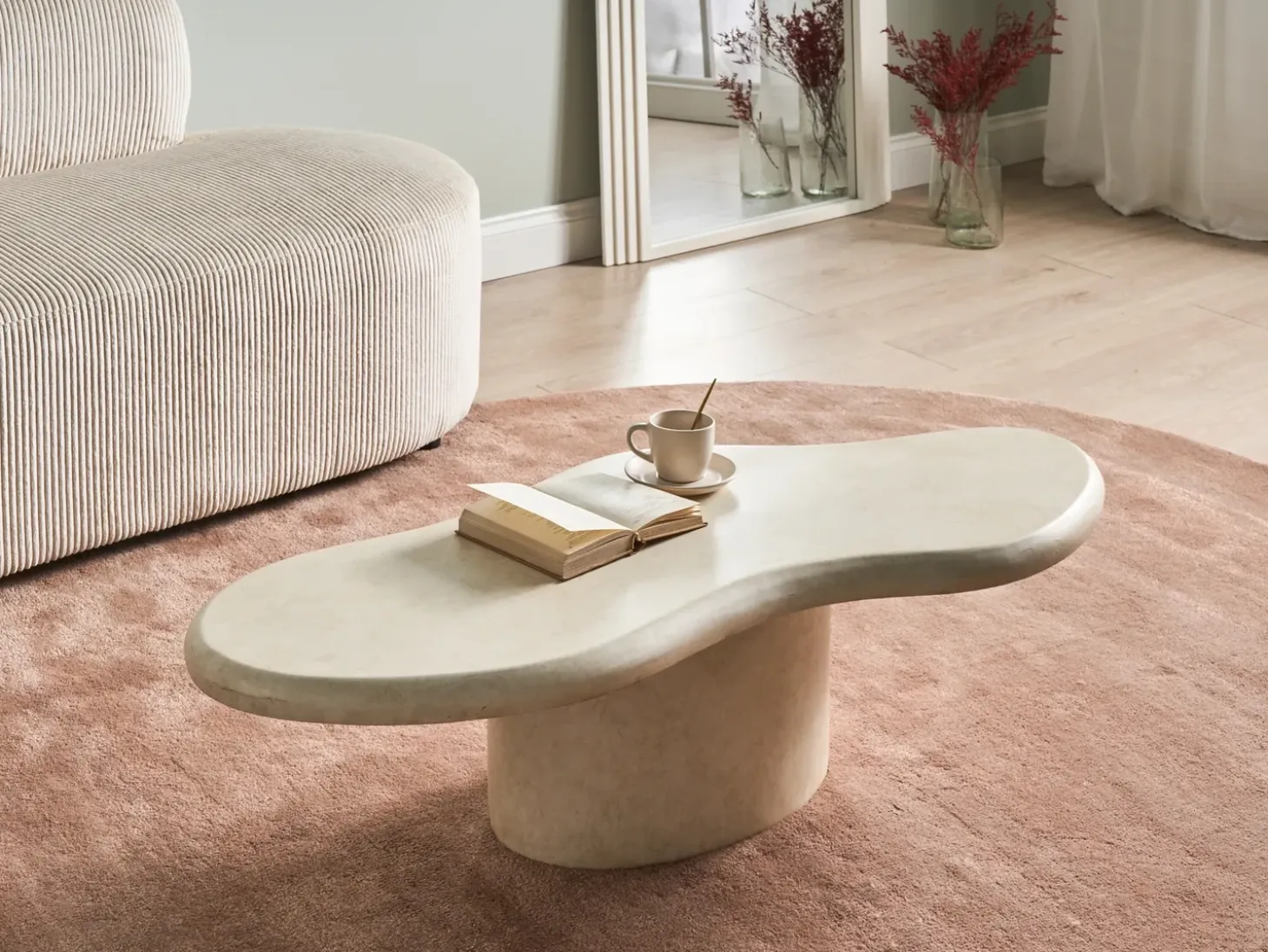 Sofabord CONZA 57 cm 120 cm Beige