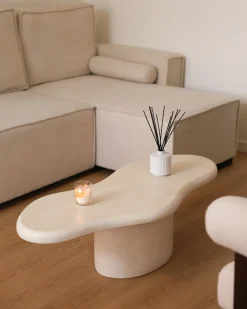Sofabord CONZA 57 cm 120 cm Beige