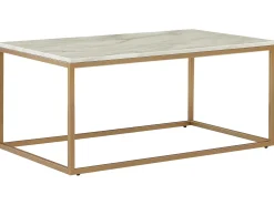 Sofabord DELANO Marmor/guld