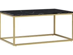 Sofabord DELANO Sort/guld