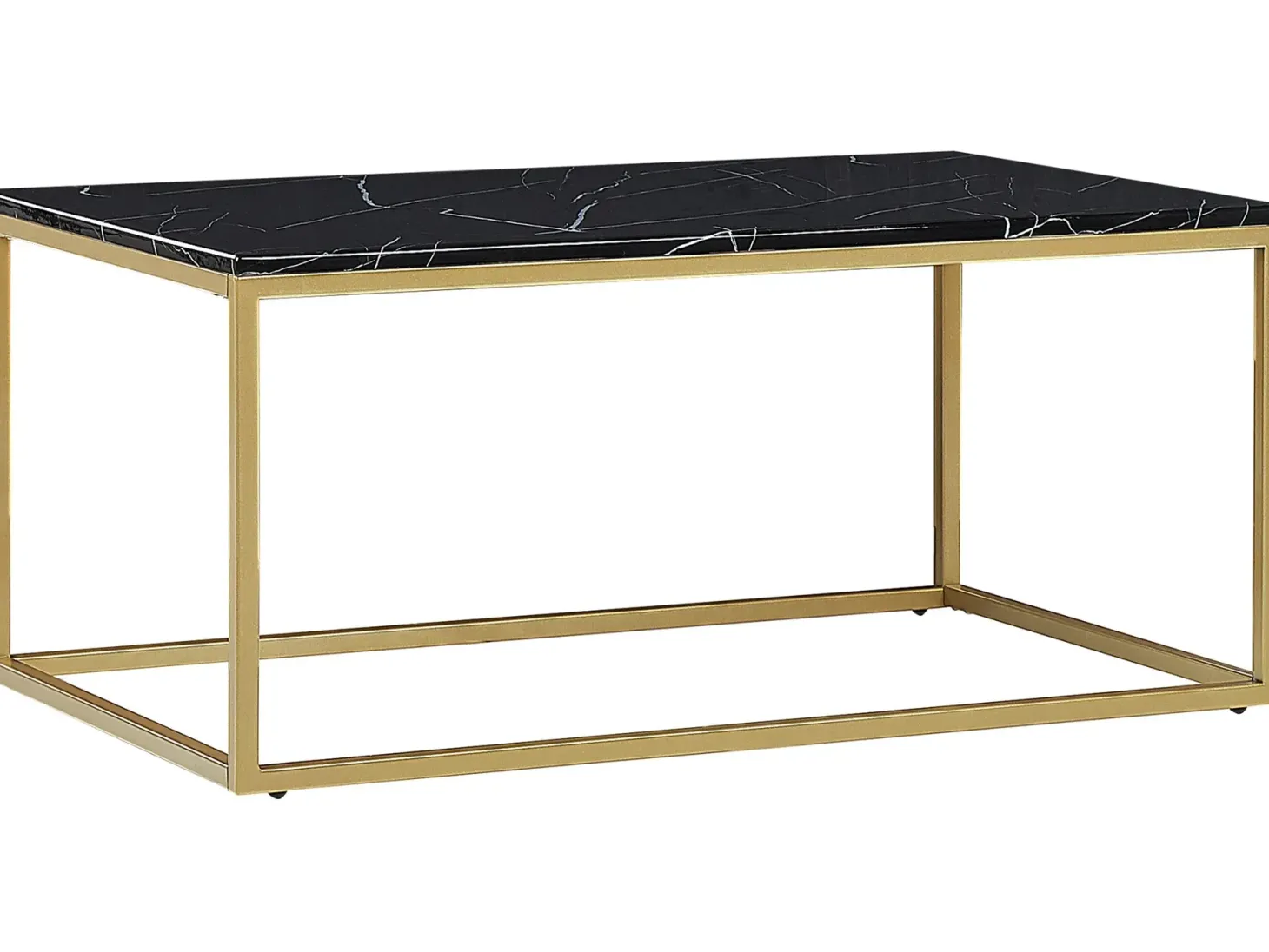 Sofabord DELANO Sort/guld