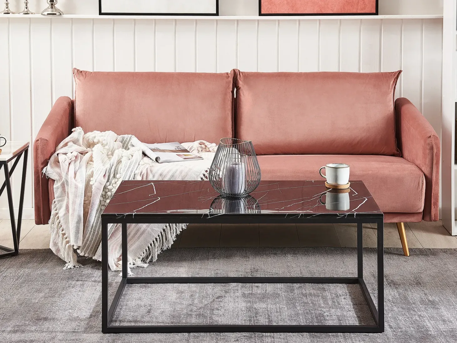 Sofabord DELANO Sort marmor