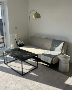Sofabord DELANO Sort marmor