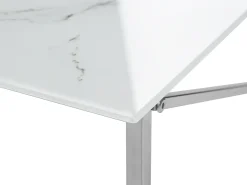 Sofabord EMPORIA Hærdet glas Marmor/sølv