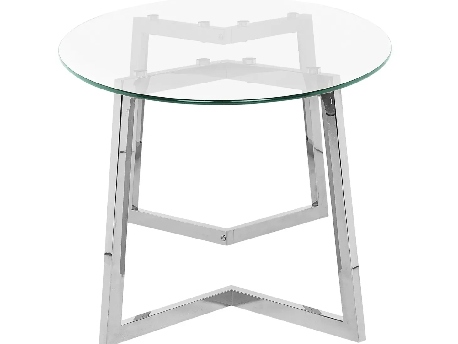Sofabord FRESNO Glas Sølv