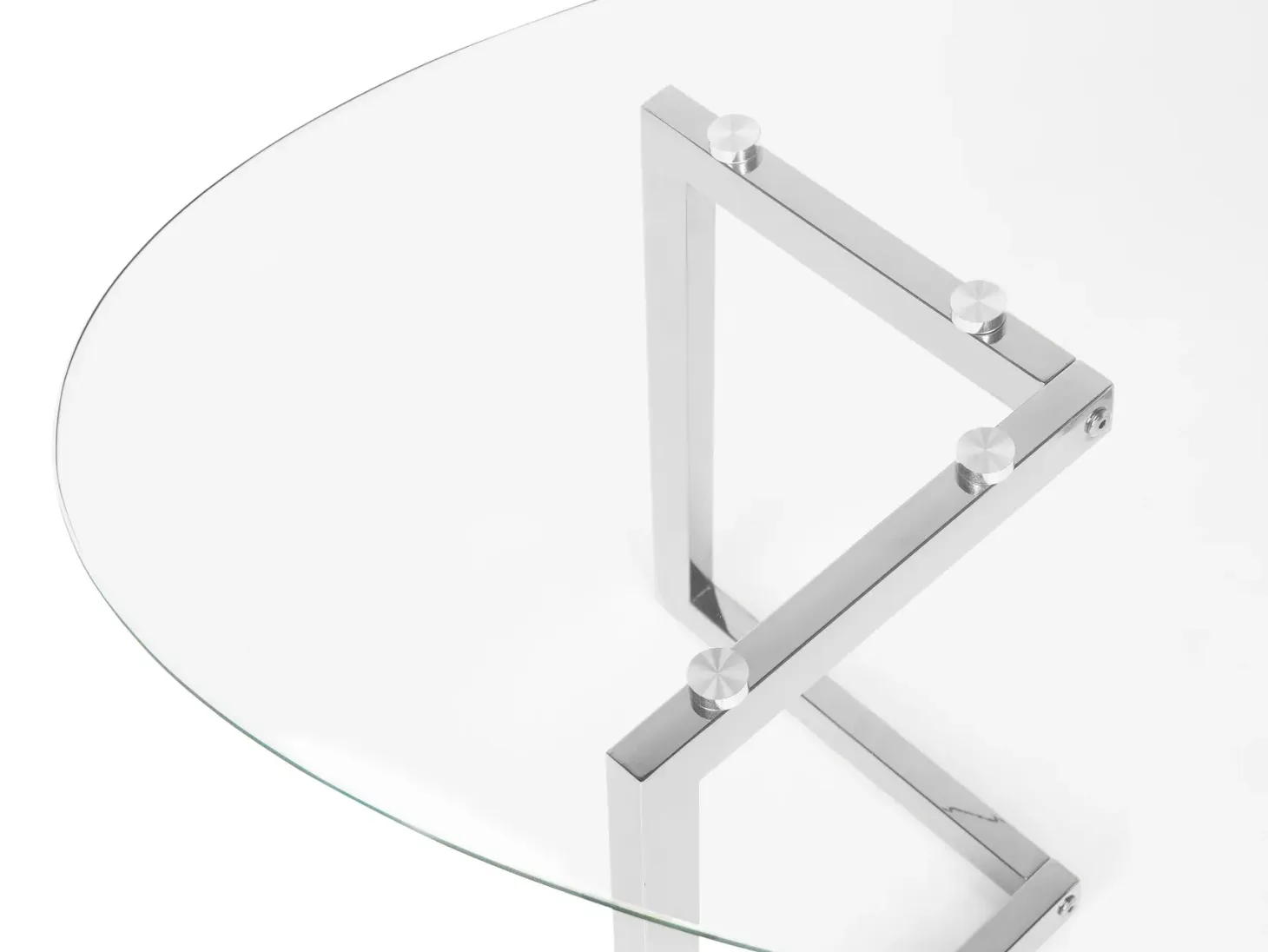 Sofabord FRESNO Glas Sølv